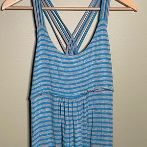 Cross back, maxi dress